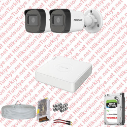 Hikvision 02 Kamera Fullhd Güvenlik Kamerası Seti 500gb Hdd